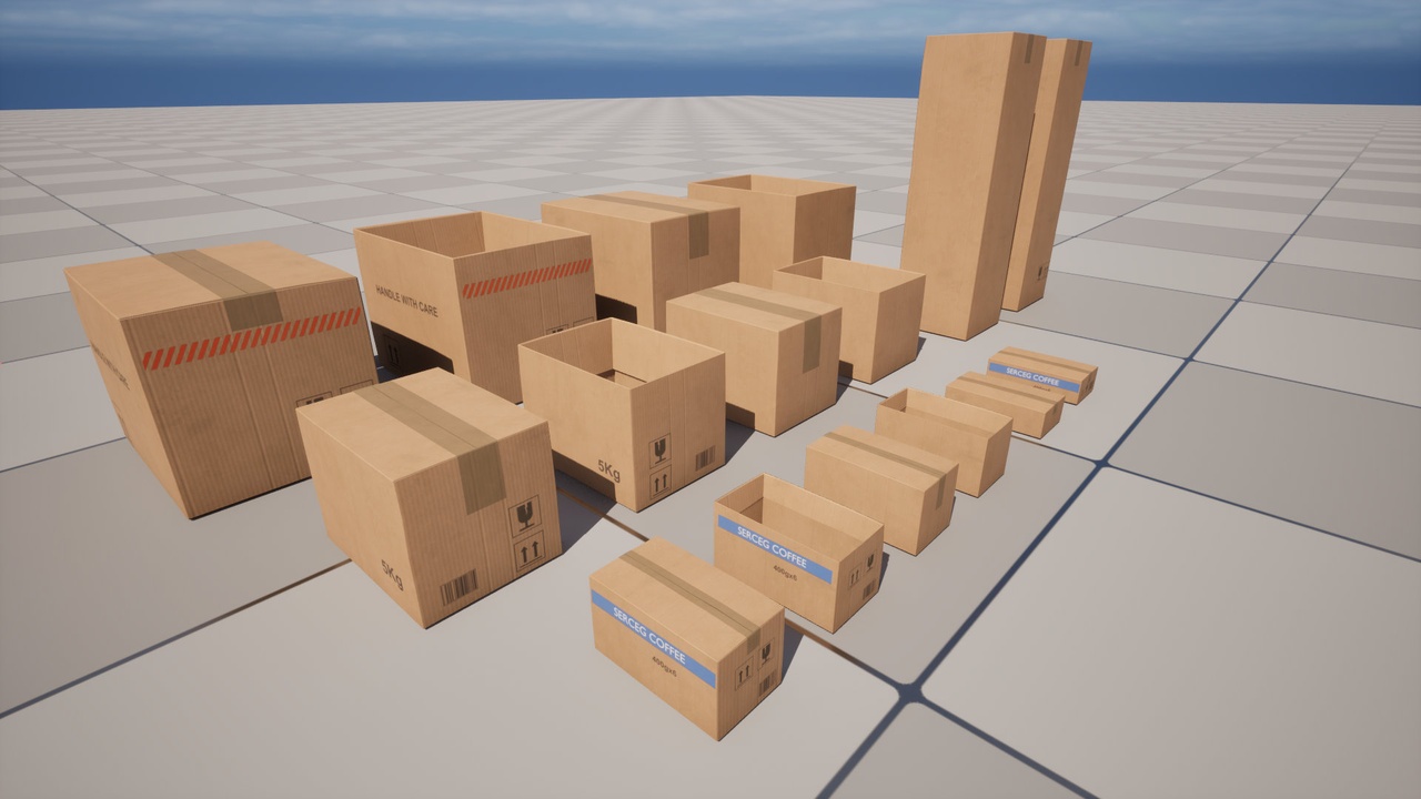 Medios 1 para el artículo Cardboard Box Pack - 17 pieces