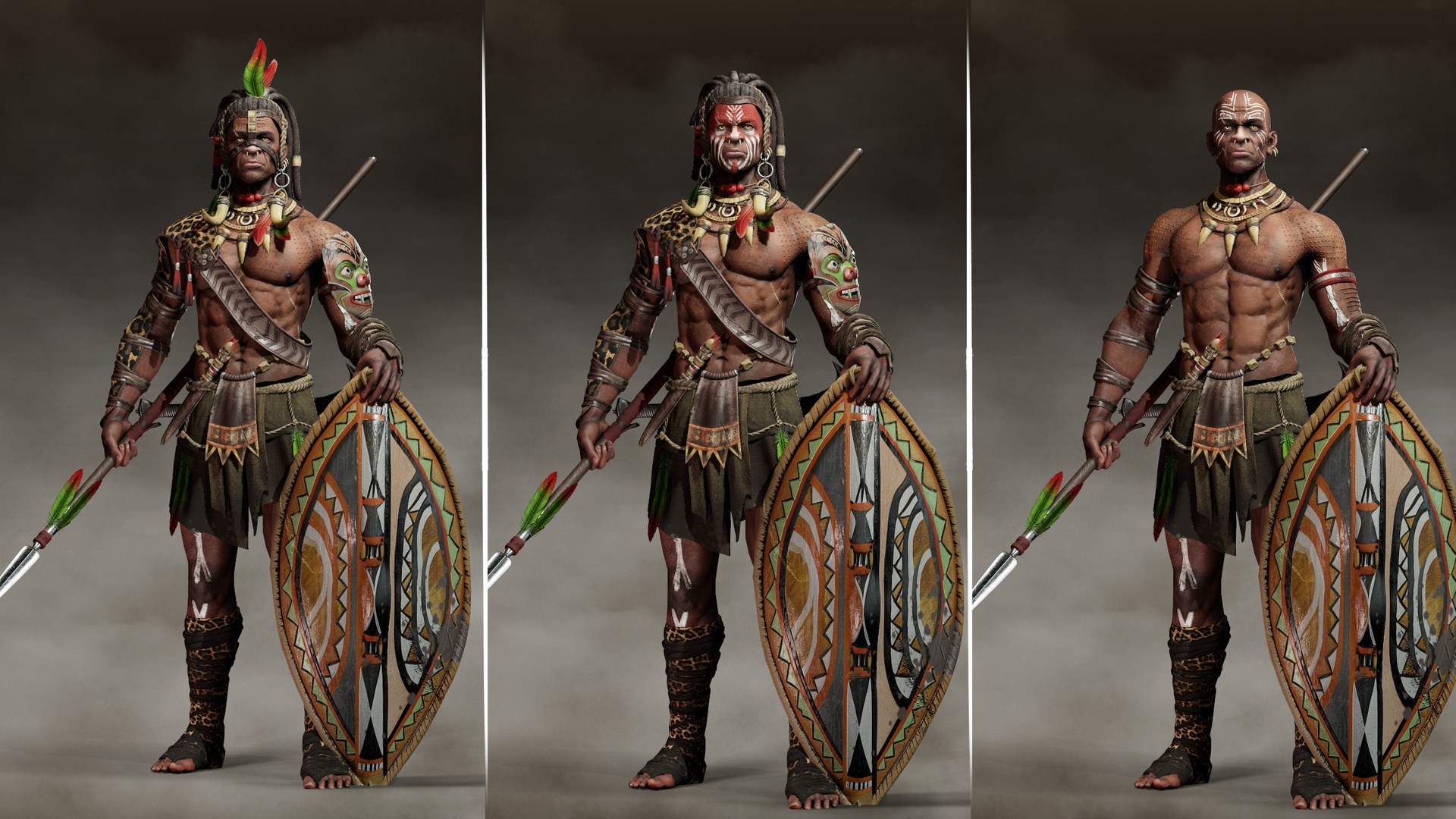 Tribal Warrior African Warrior 2 | Fab, image size:1920x1080