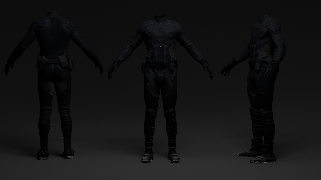 Media 1 for listing Secret Agent Bodysuit | metahuman clothing