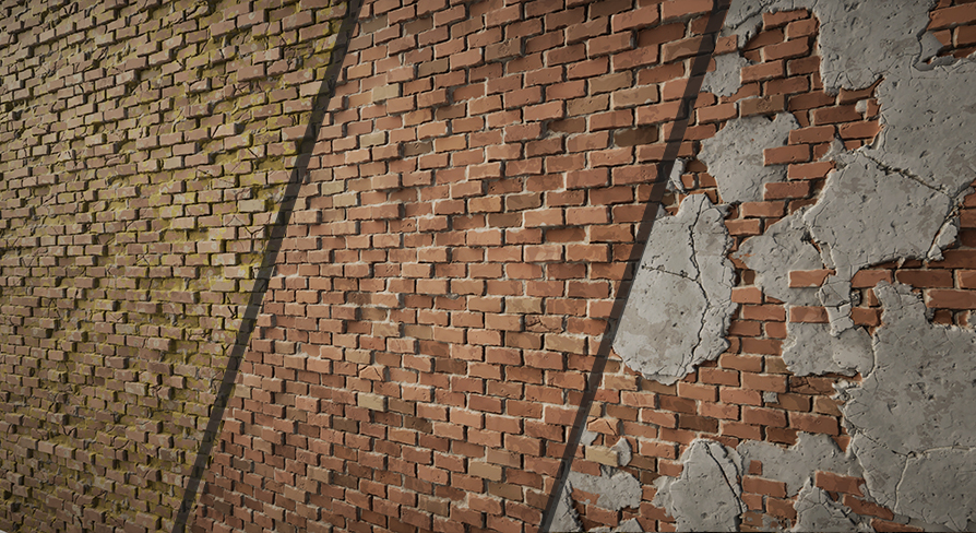 Stylized Brick Wall Base Materials | Fab