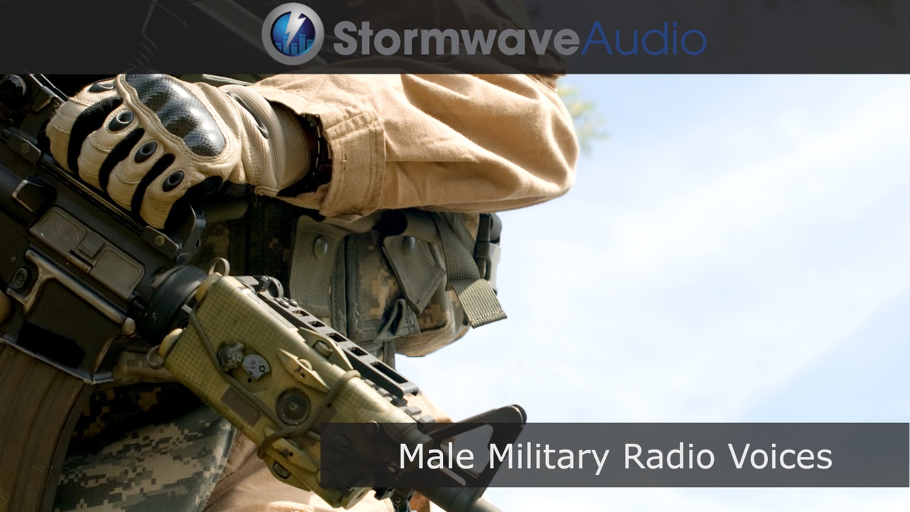 Media 1 for listing Male Military Radio Voice Clips Vol. I