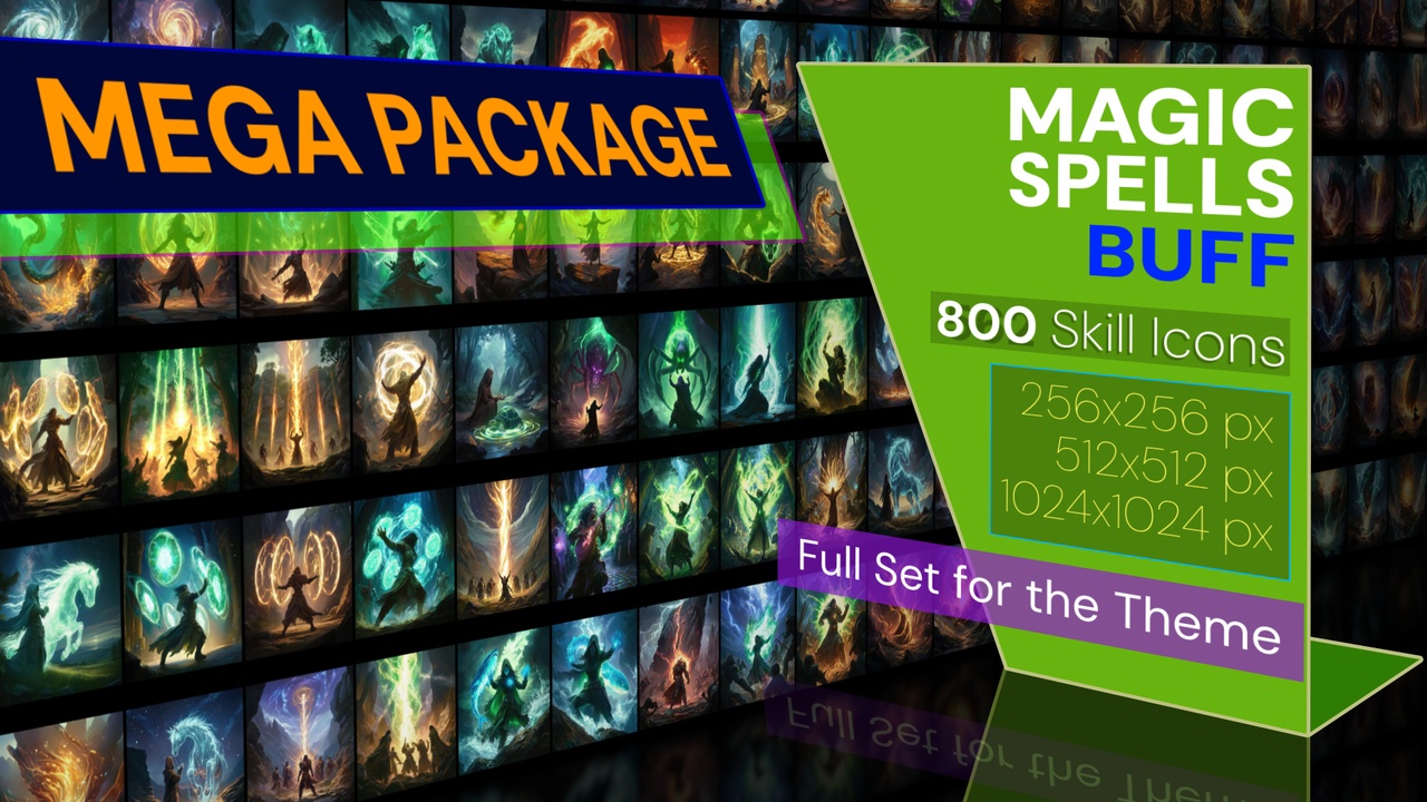 商品 Complete Set of magic Icons - Buff 的媒体 1
