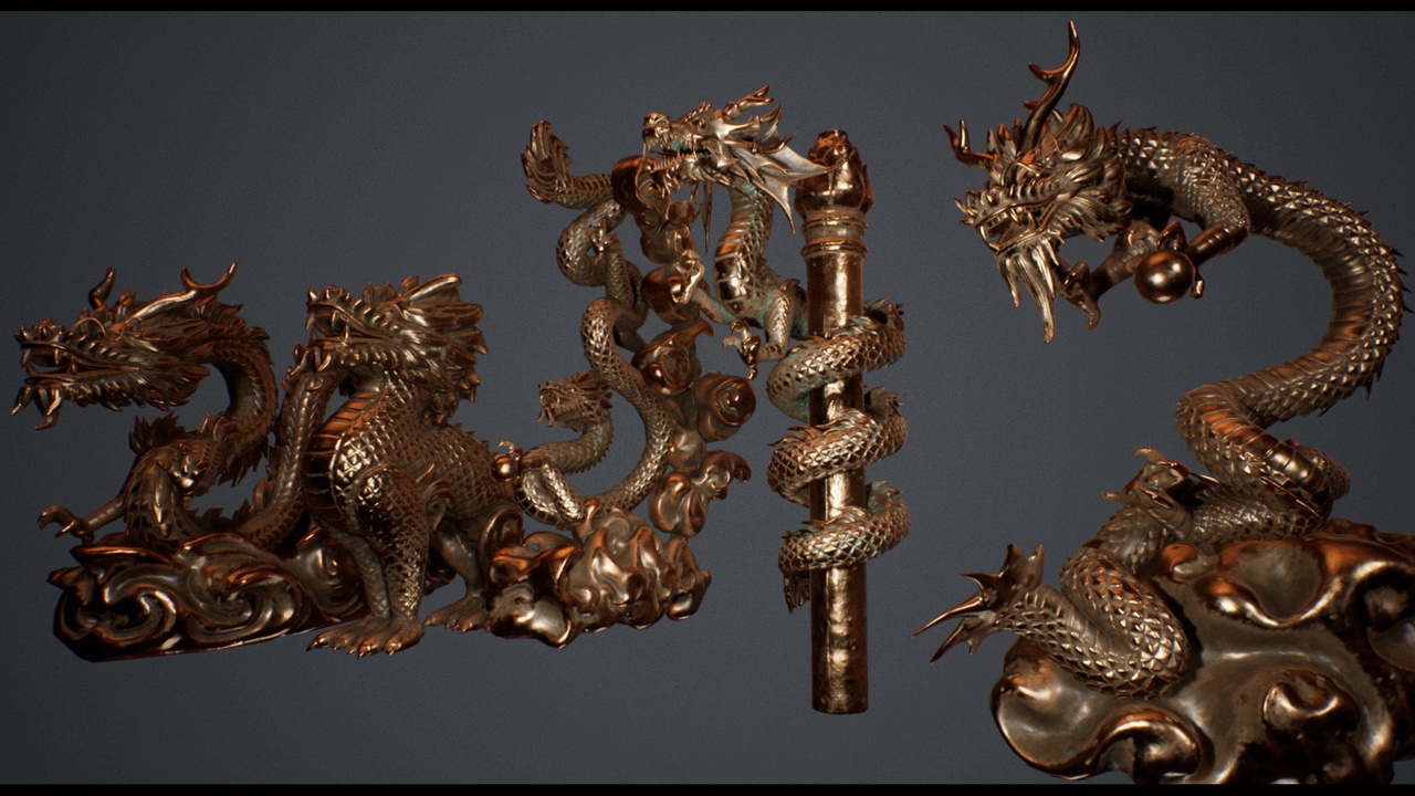 Media 1 for listing Chinese Dragon Statues