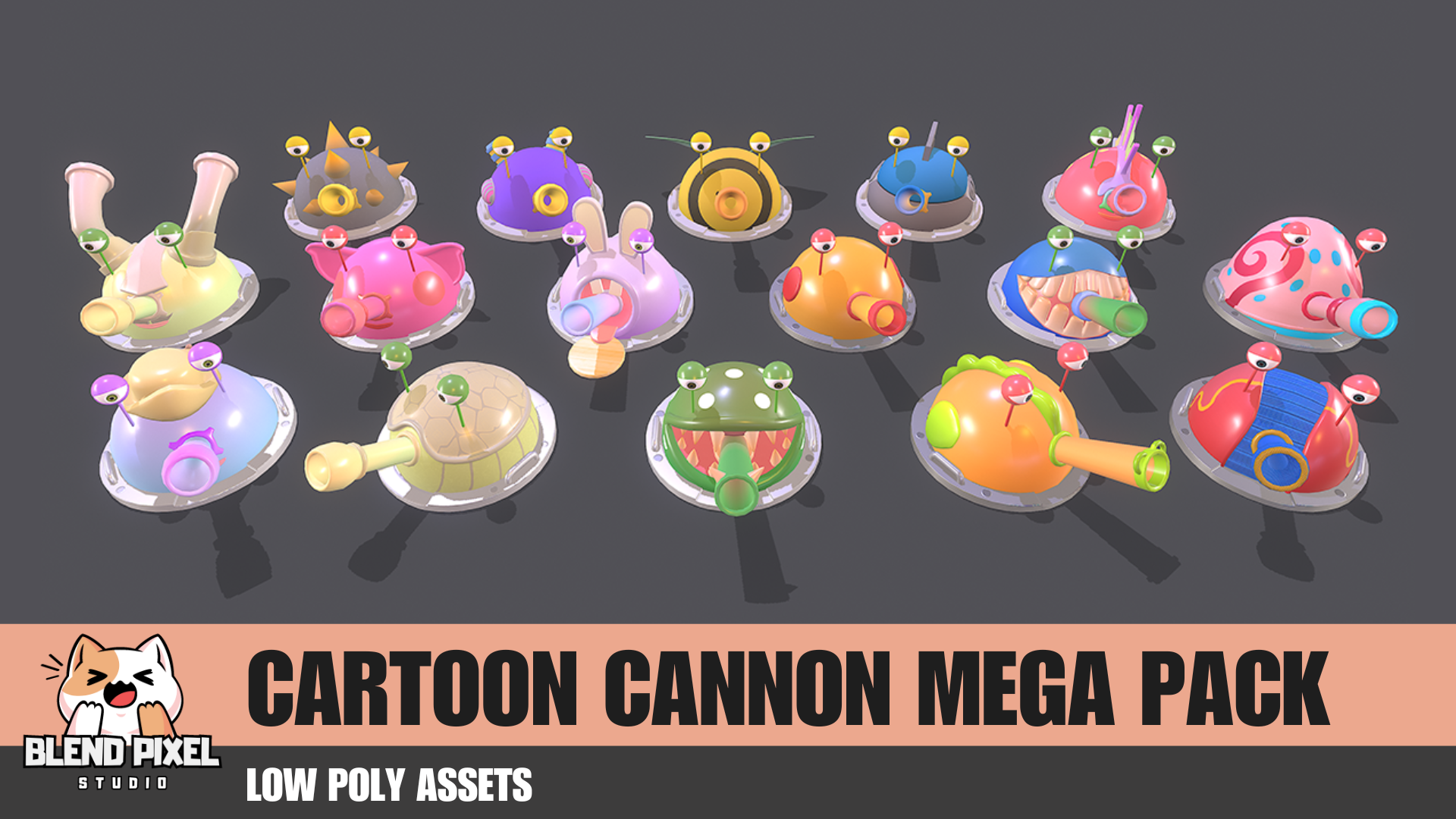 Cartoon Cannon Mega Pack | Fab