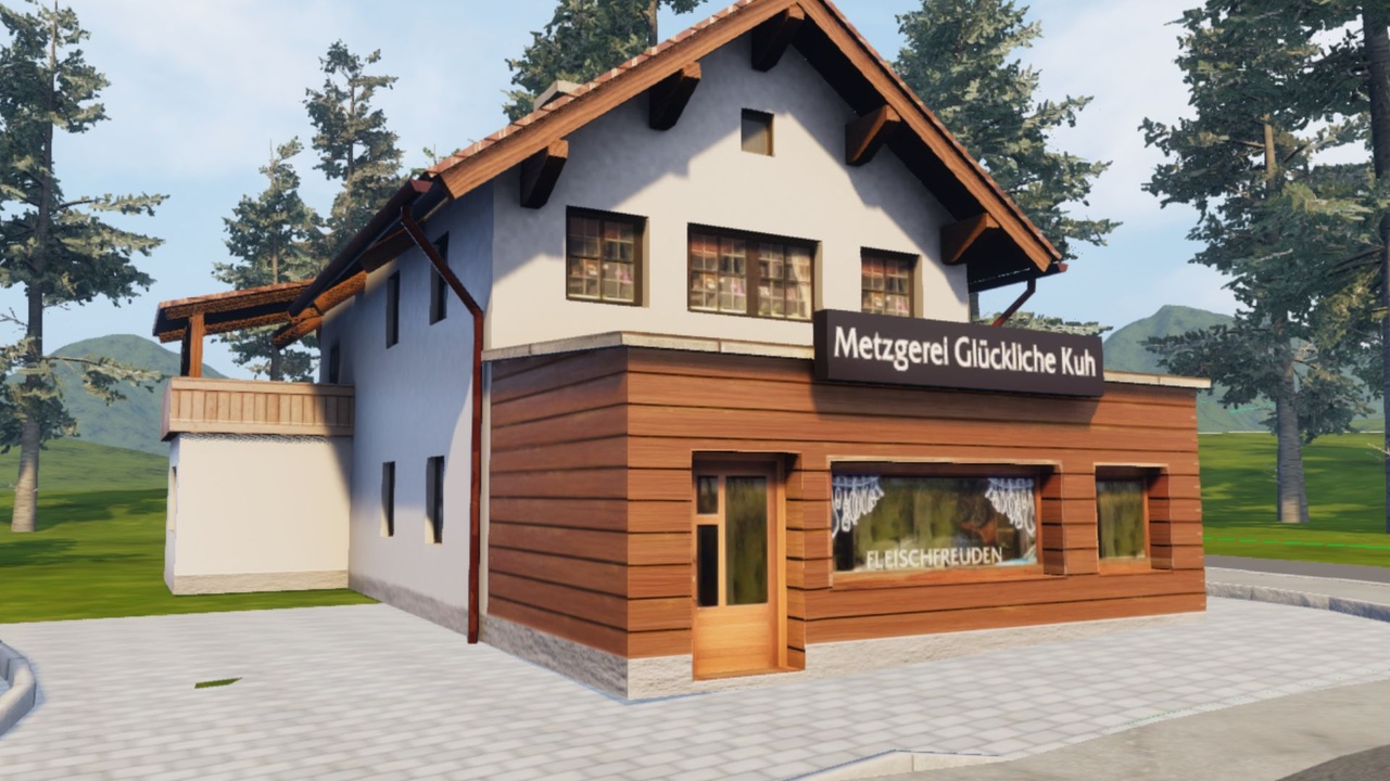 Media 1 for listing Low Poly Bavarian Commercial Building 02
