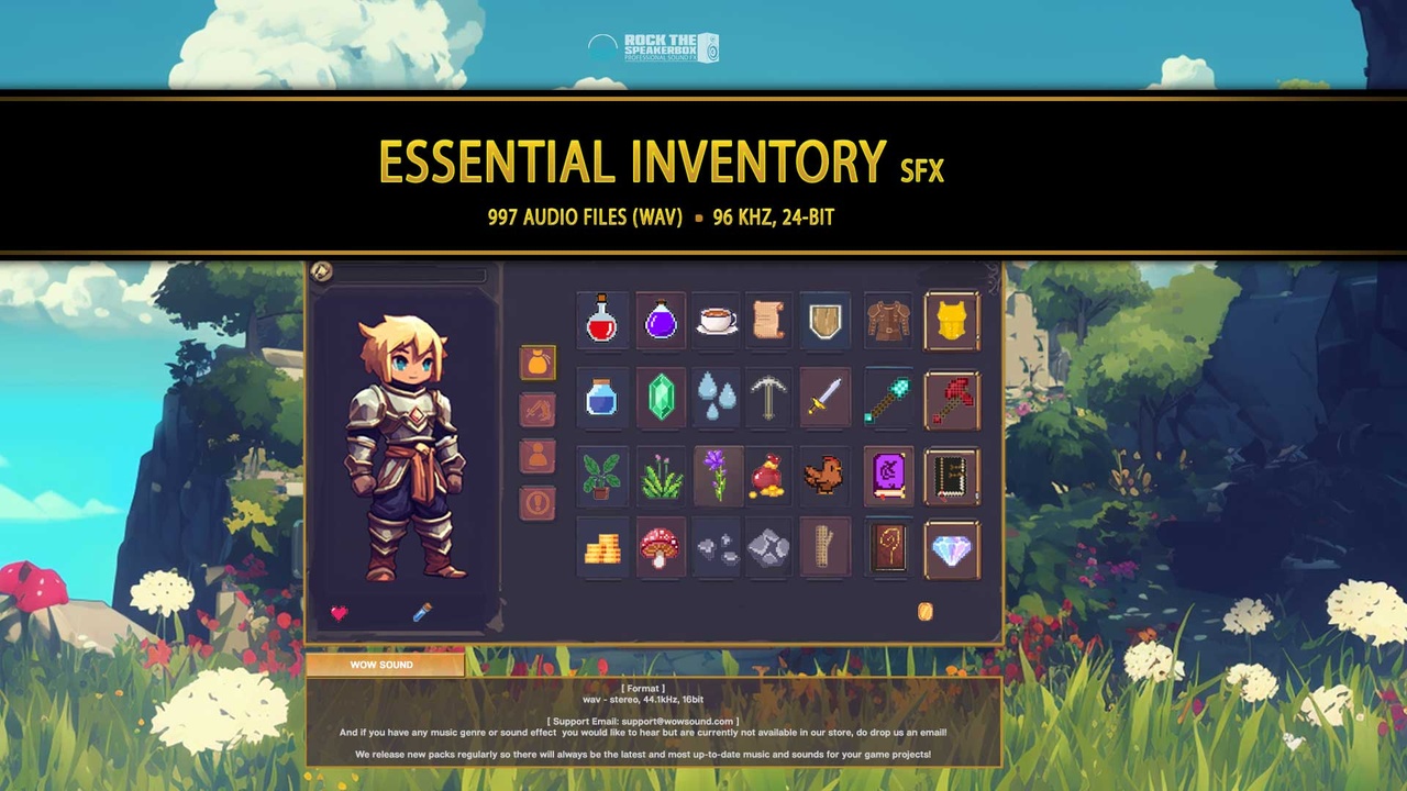Media 1 for listing Essential Inventory Sound Effects Pack
