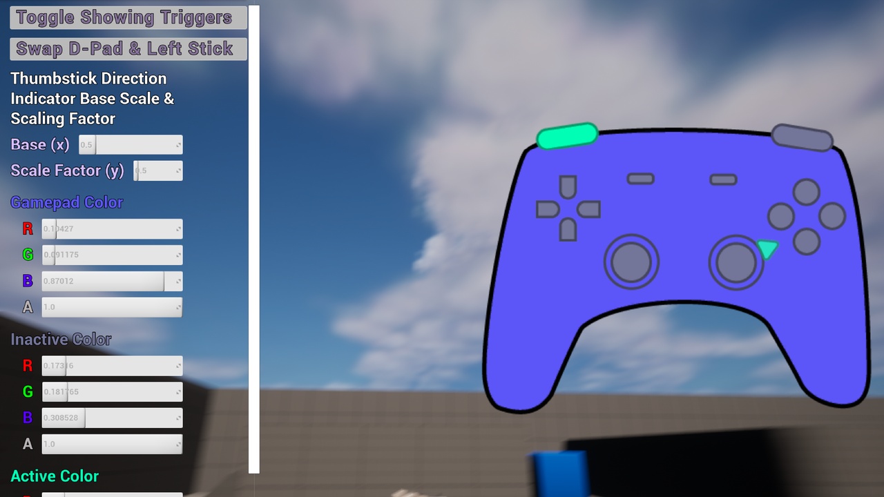 Media 1 for listing Animated Gamepad Input Indicator Icon Widget