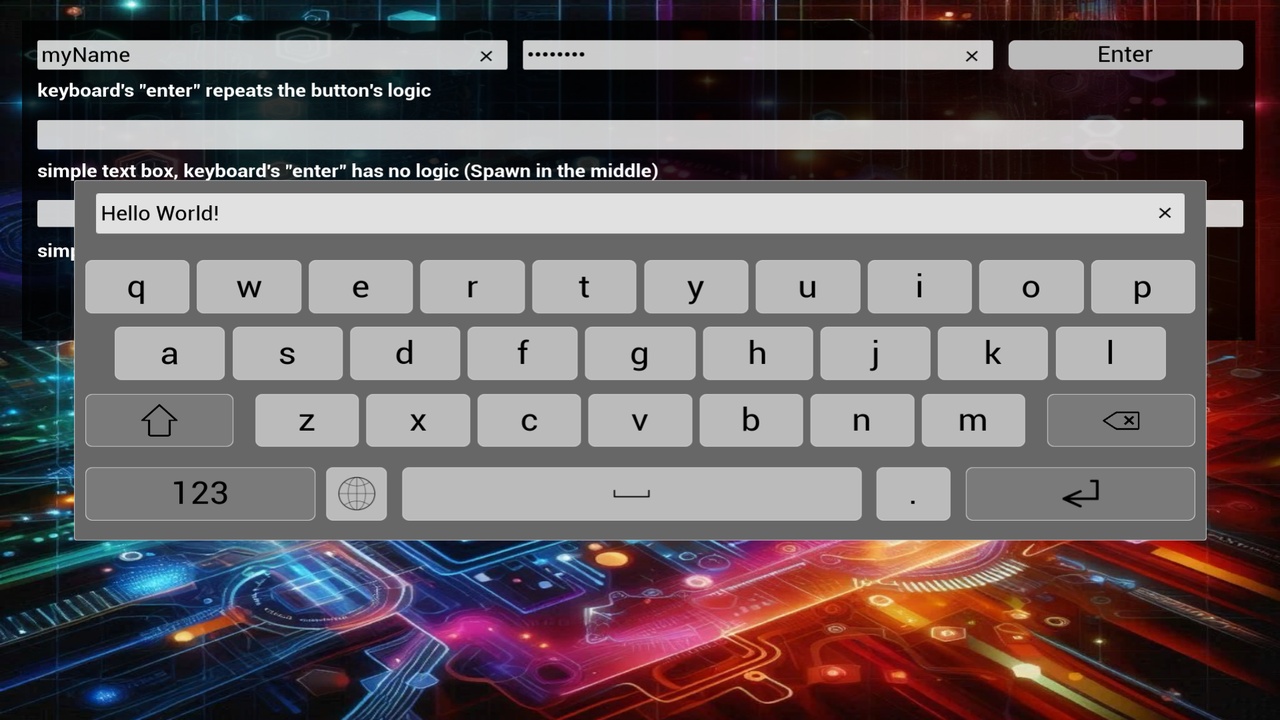 Media 1 for listing Virtual on screen keyboard