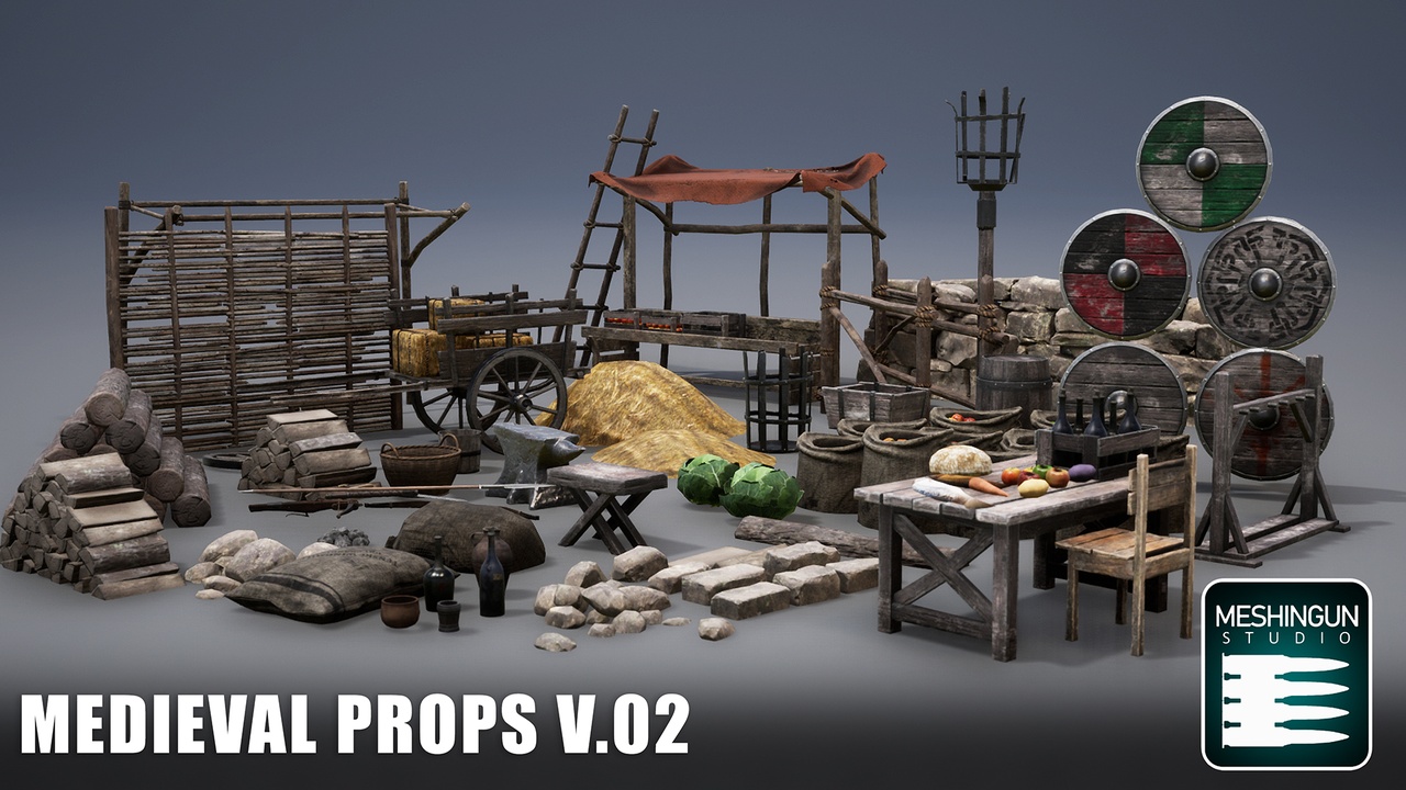 Medios 1 para el artículo Medieval Props Pack