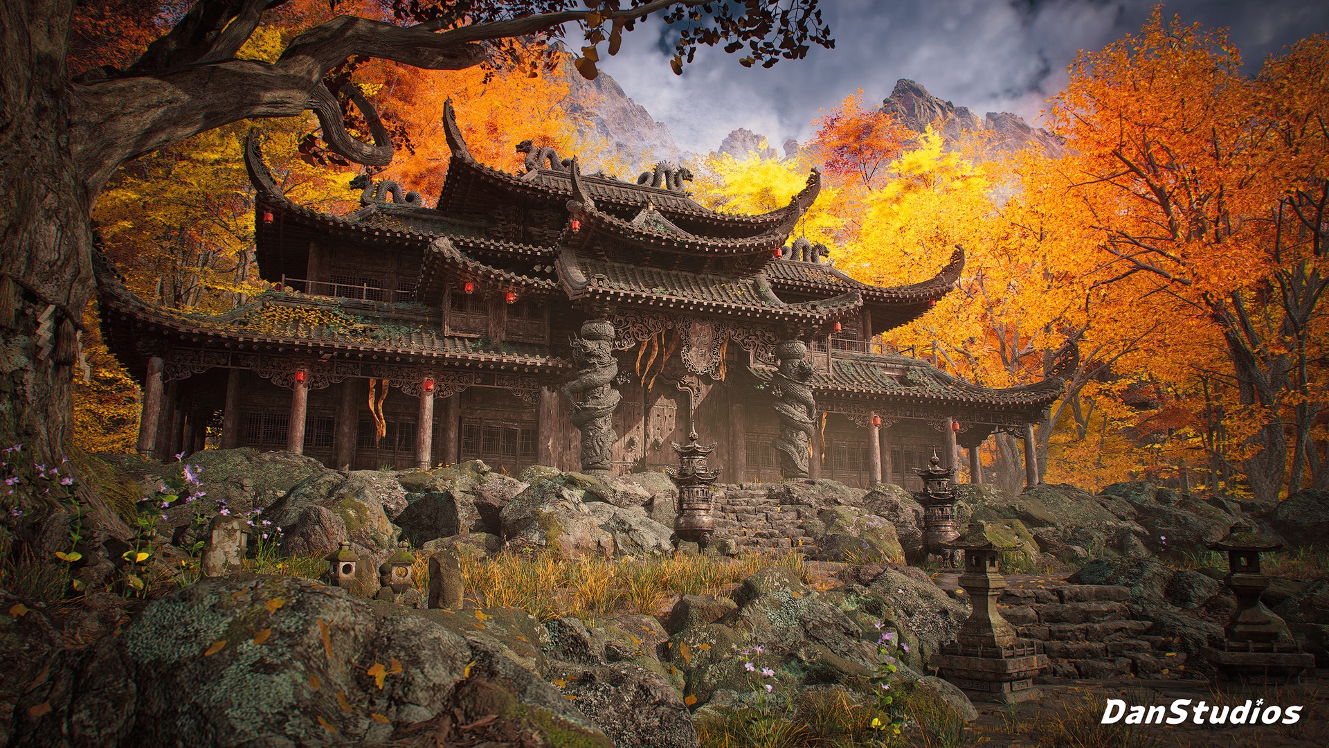 Media 1 for listing Ancient Dragon Temple - Complete Environment
