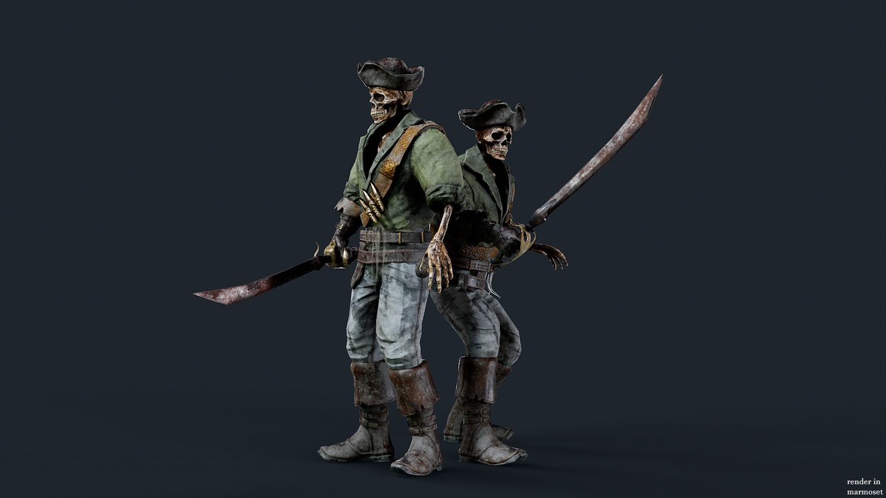 Media 1 for listing PIRATE SKELETON 5_A