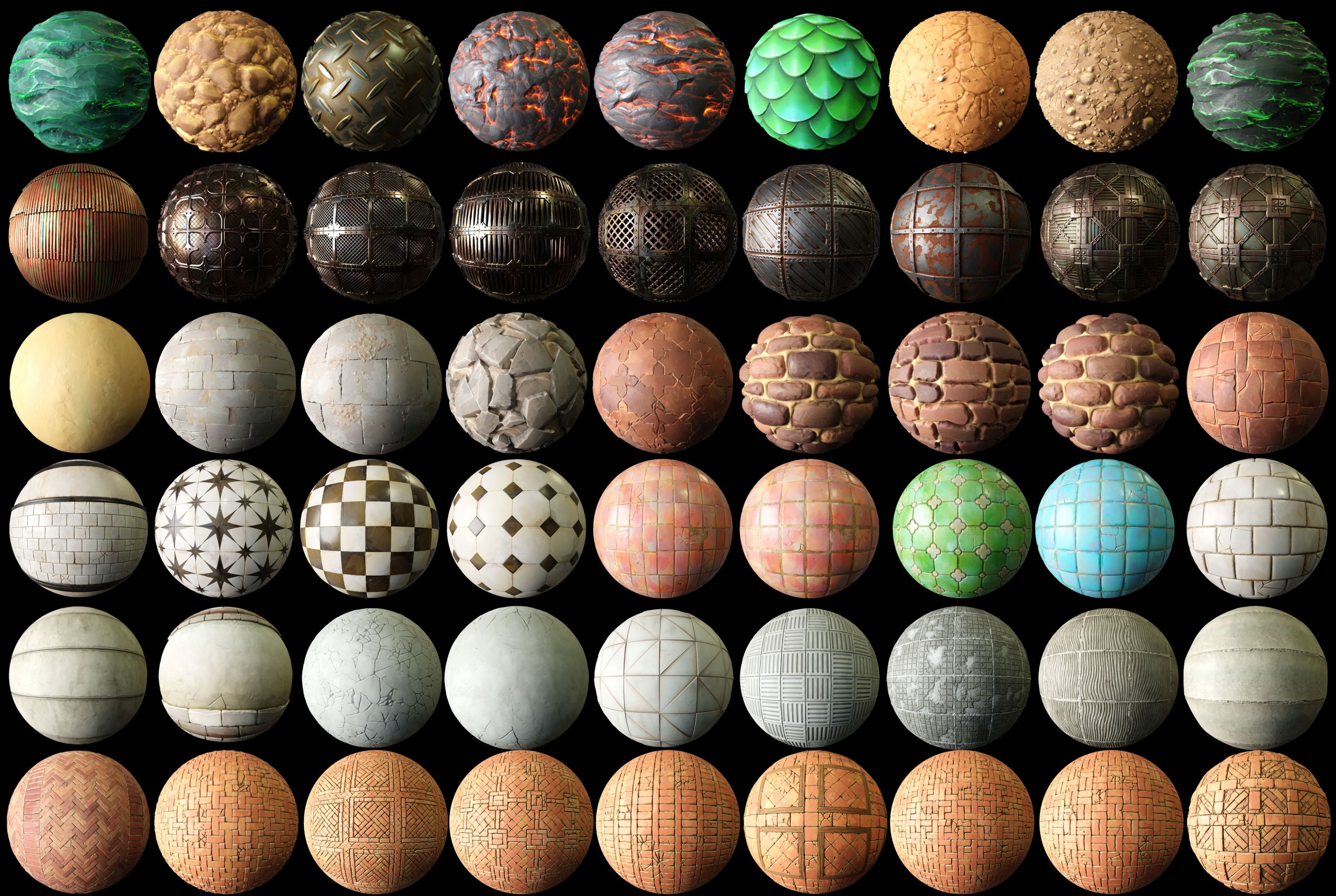 Media 1 for listing 99 Stylized PBR Materials Vol.01