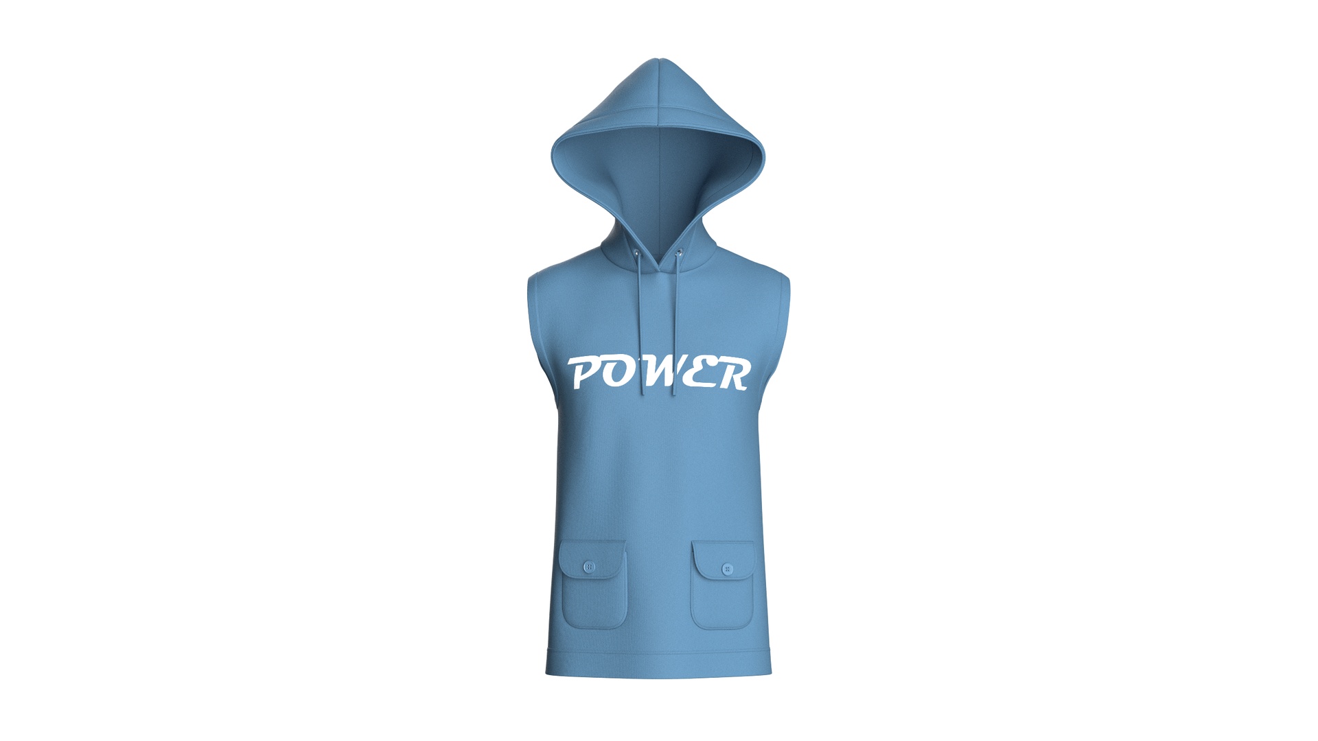Media 1 for listing Men Printed Sleeveless Hoodie | High Poly