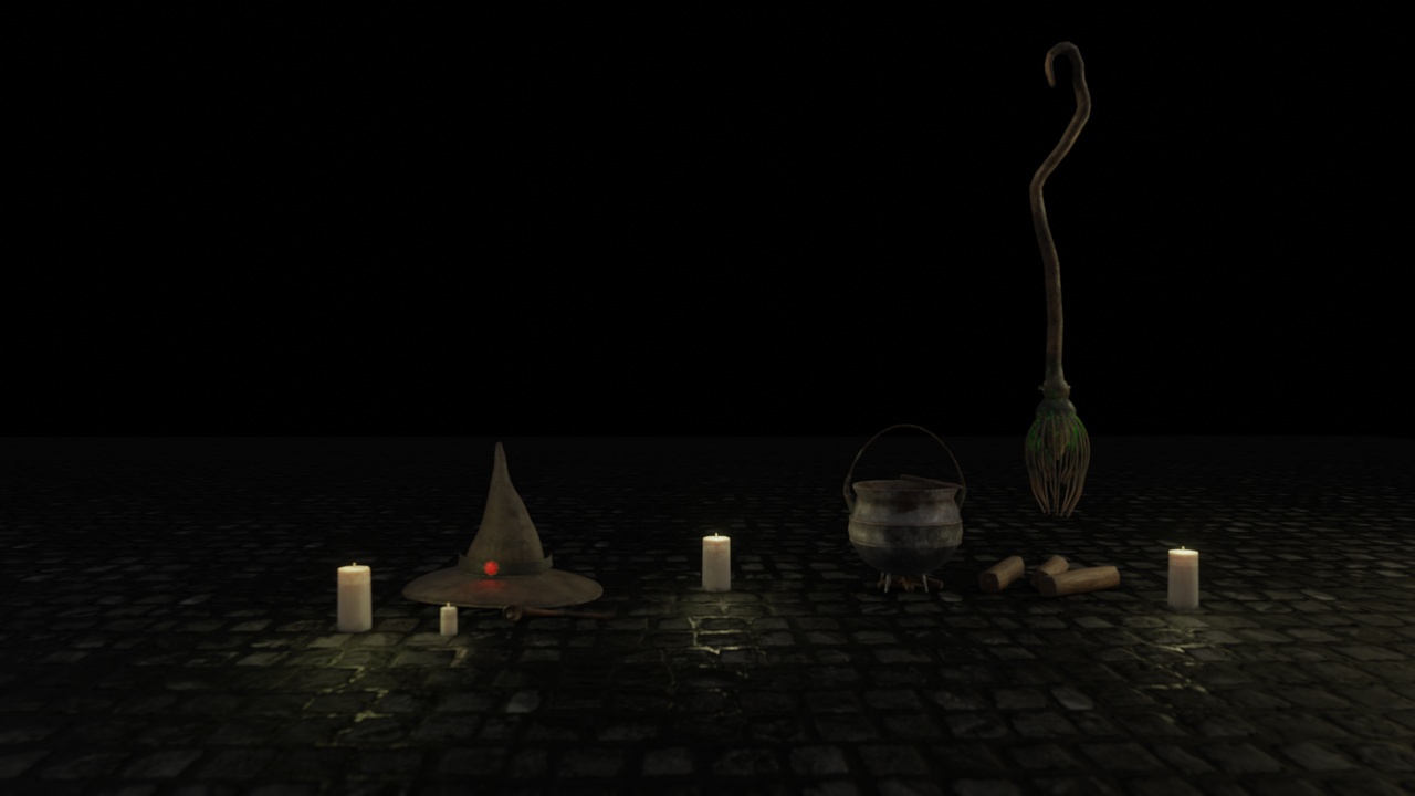 Media 1 for listing Witchcraft Objects LOW POLY,  IN HIGH DEFINITION