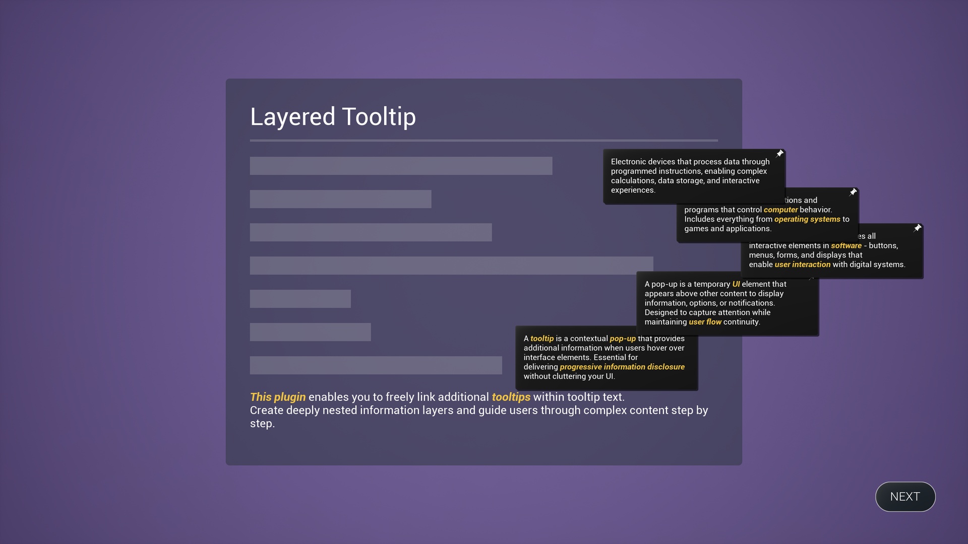 Media 1 for listing Layered Tooltip