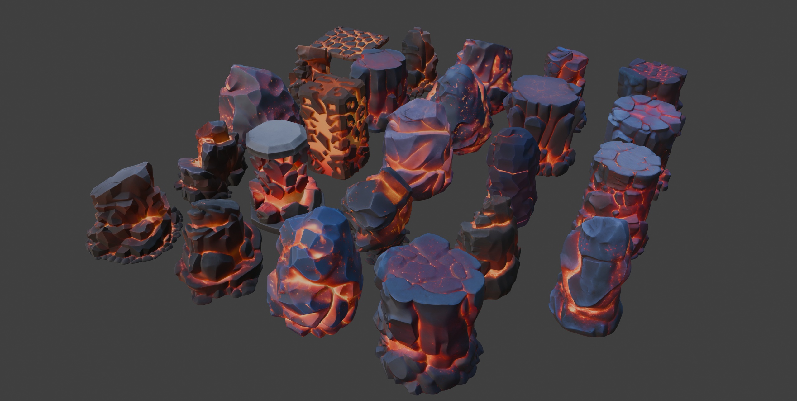 Media 1 for listing Stylized Lava Assets