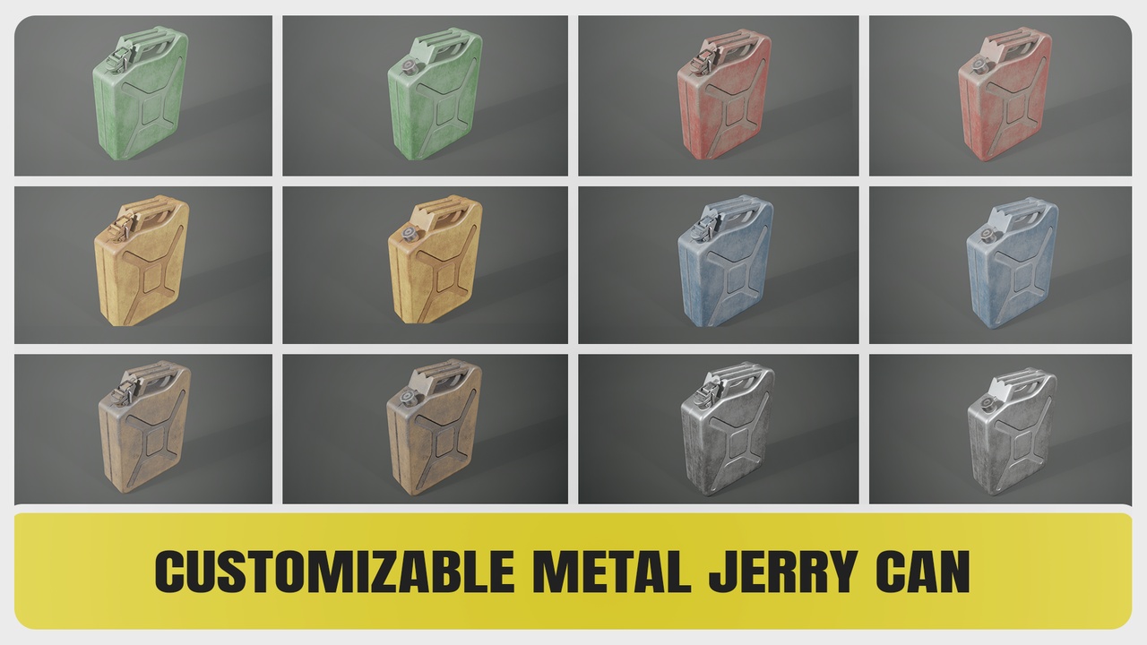 Media 1 for listing Customizable Metal Jerry Can
