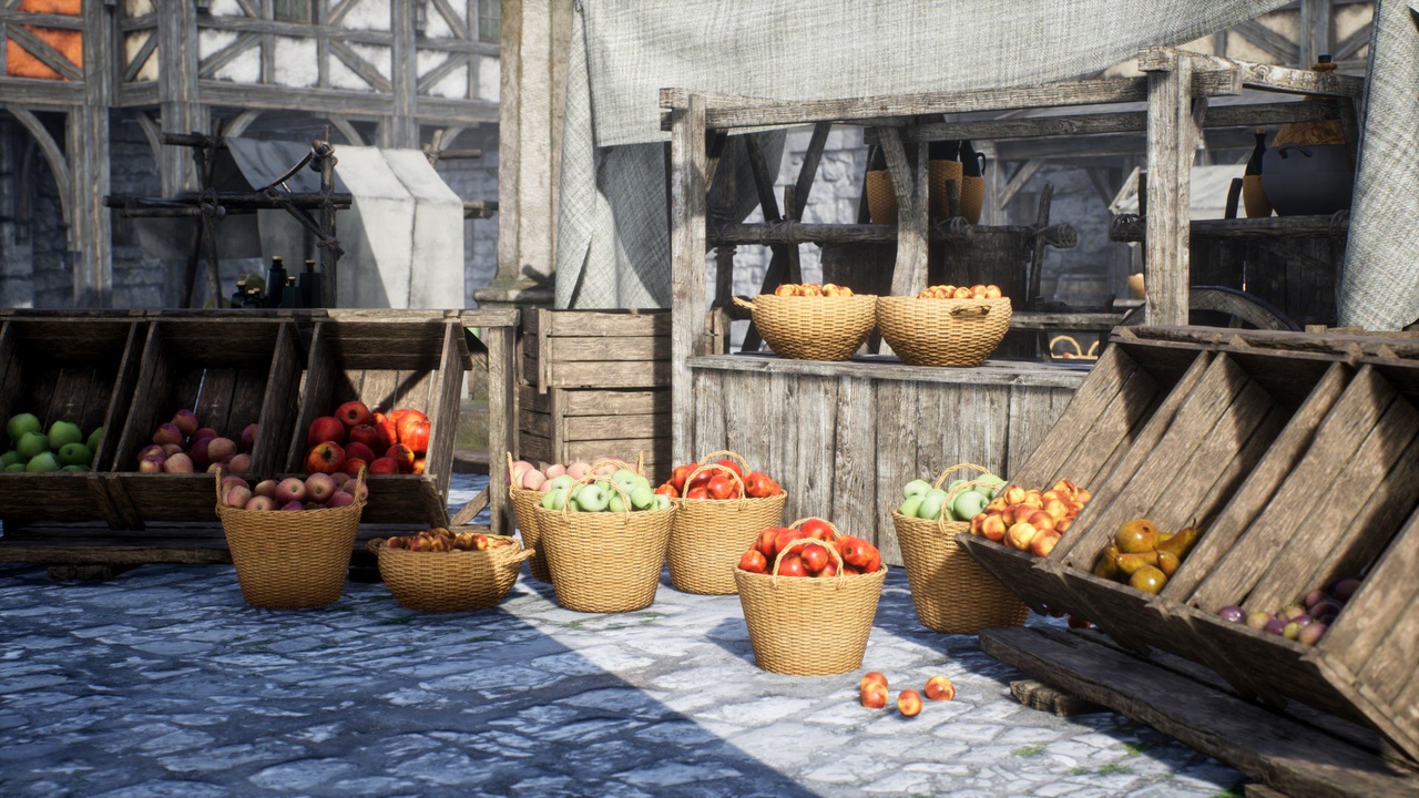 Media 1 for listing Medieval Fantasy Market Squere
