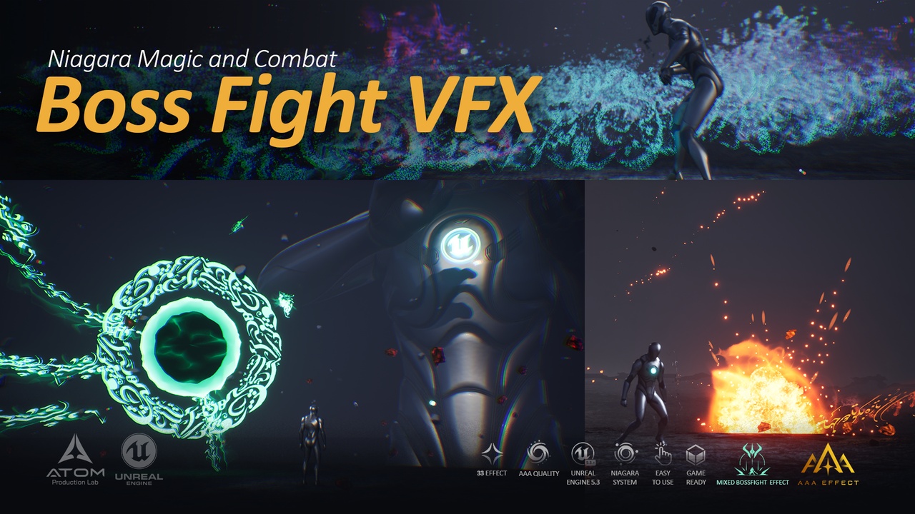 Media 1 for listing Giant Boss fight combat VFX