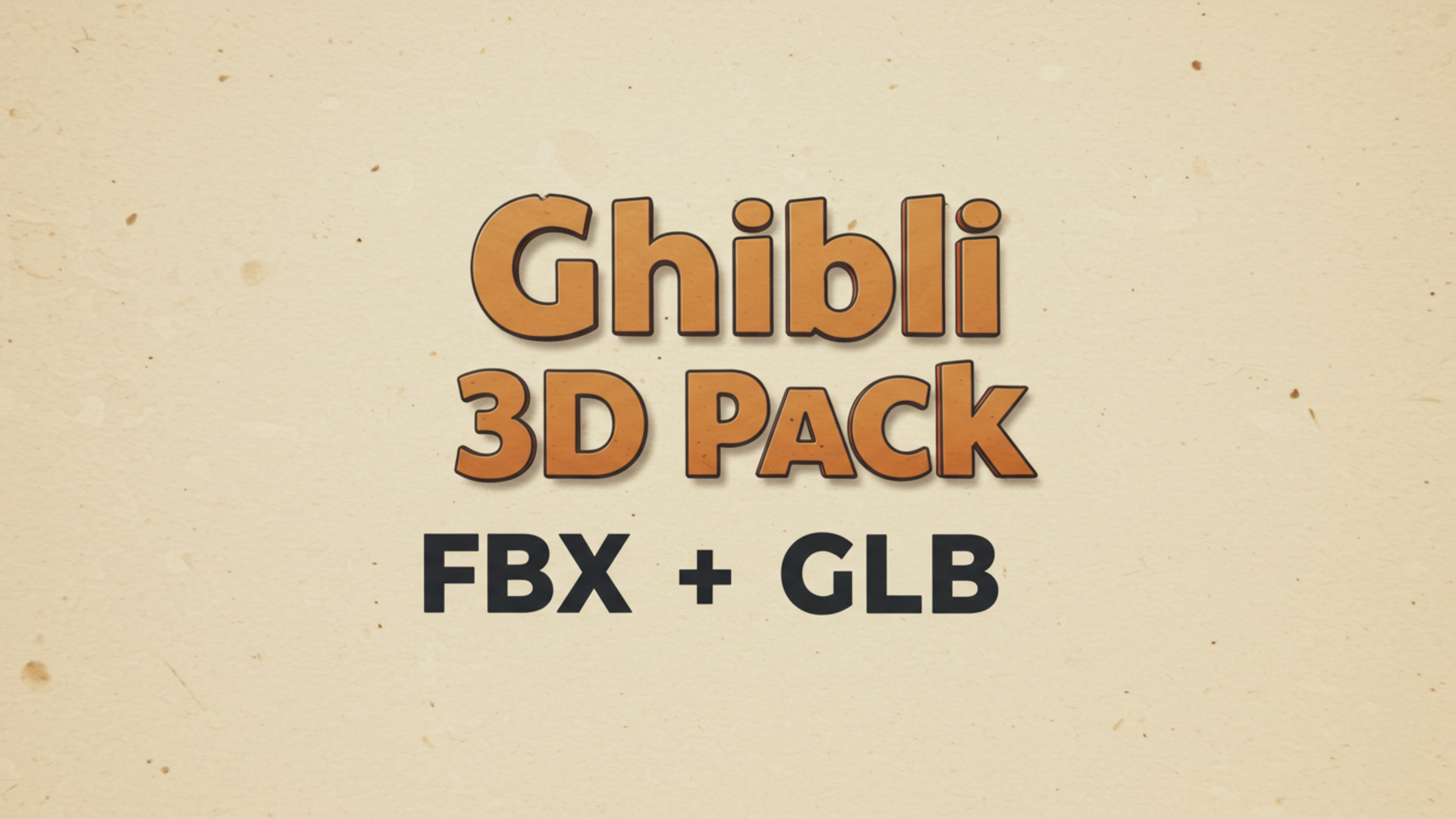 Gib Files Charming Ghibli-Inspired 3D Asset Pack - 25 Models | Fab