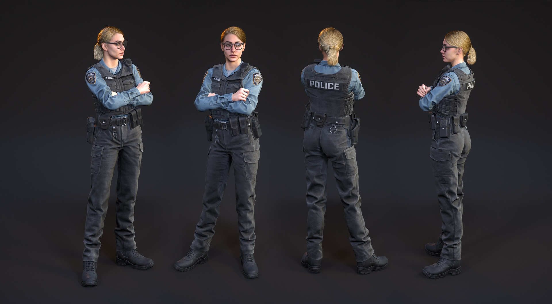 Медиа 1 для объявления Police Officer Pack - Metahuman Uniform Mutable system