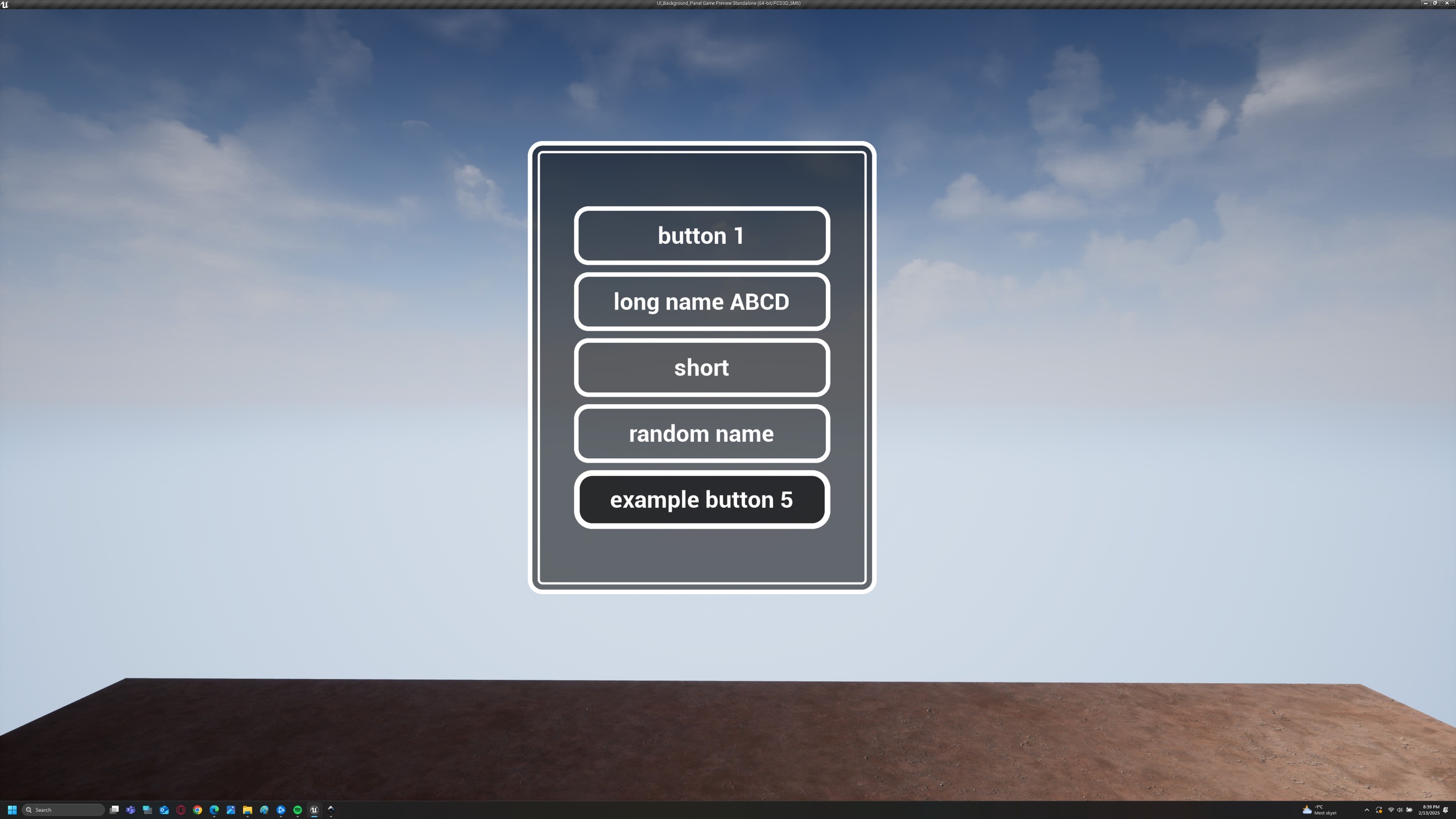 Media 1 for listing Ui Panel background system