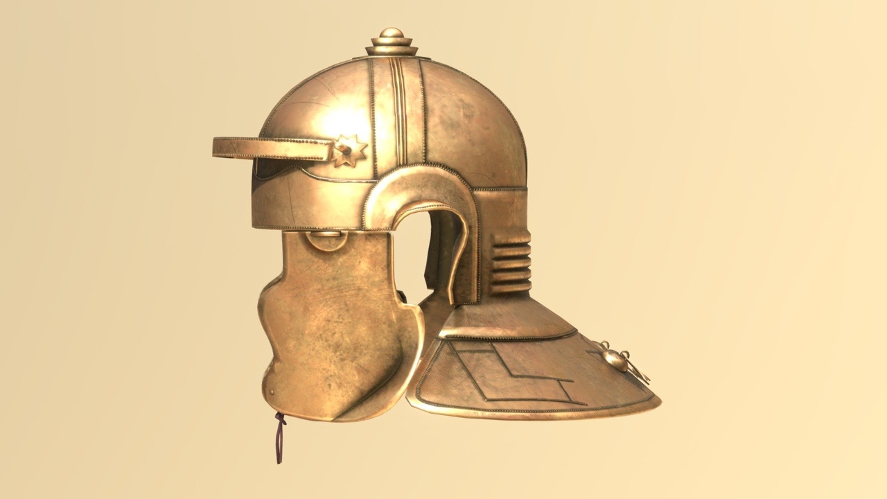 Media 1 for listing Roman Helmet - Bronze Part II Niedermörmter
