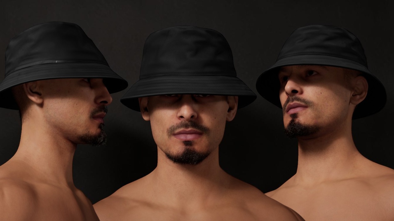 Media 1 for listing Casual Bucket Hat - Metahuman Compatible