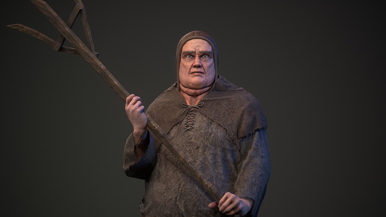 Media 1 for listing Fat medieval peasant