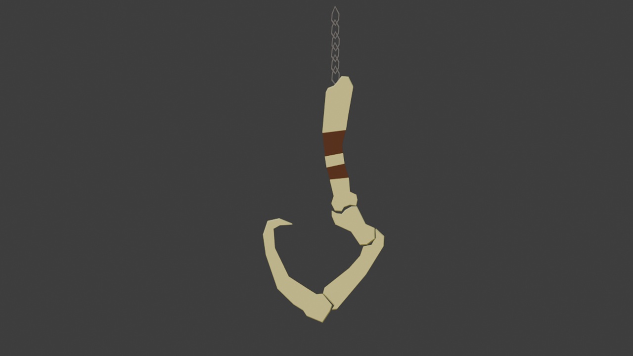 Media 1 for listing Low-Poly Bone Hook
