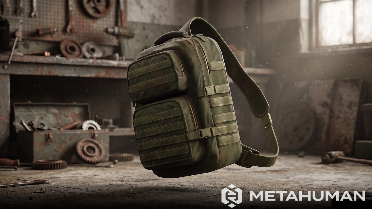 Media 1 for listing Highly detailed military tactical shoulder backpack created for modern combat