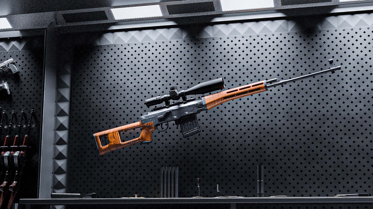 Multimedia 1 para anuncio Sniper Rifle Rigged for FPS games | SVD Dragunov