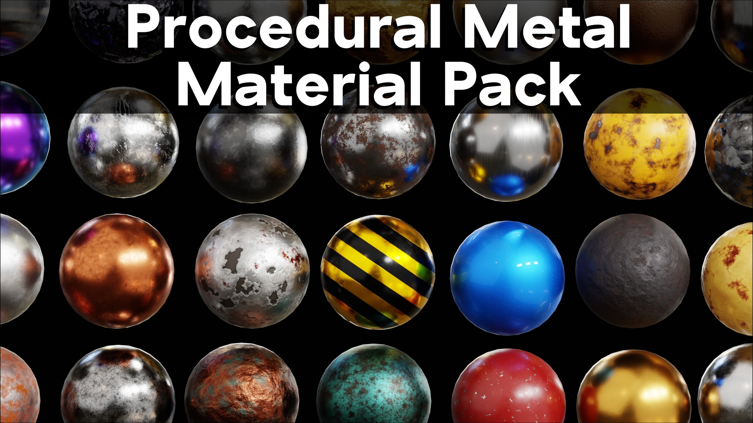 Procedural Metal Material Pack #1 | Fab