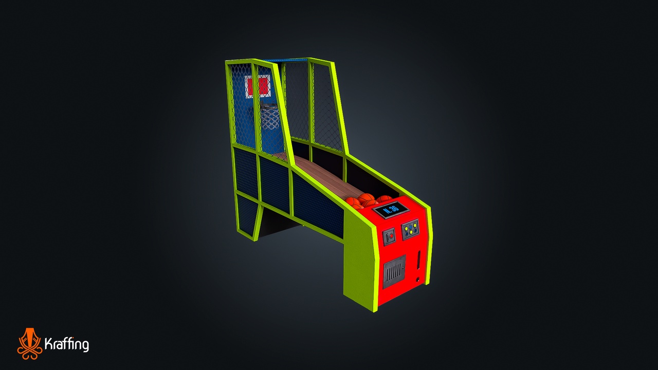 Mídia 1 do anúncio Arcade Hoops V1 – Basketball Game  – Game Ready PBR