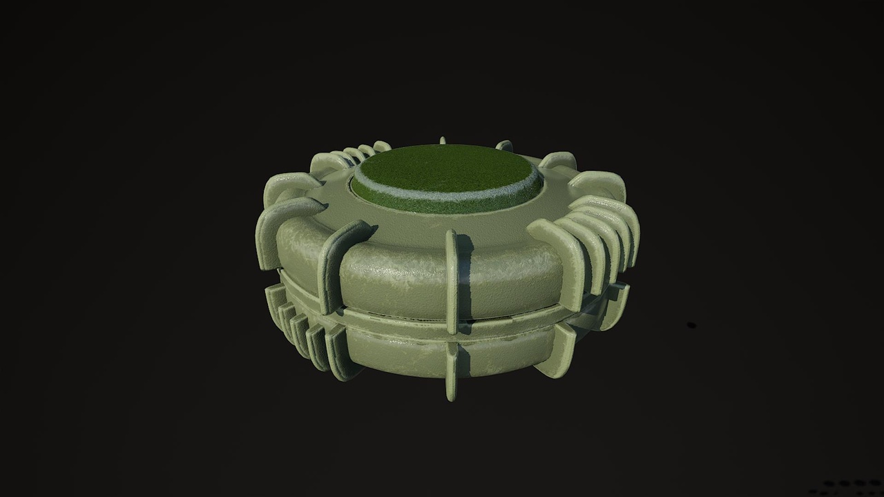 Media 1 for listing VS50 explosive mine green color