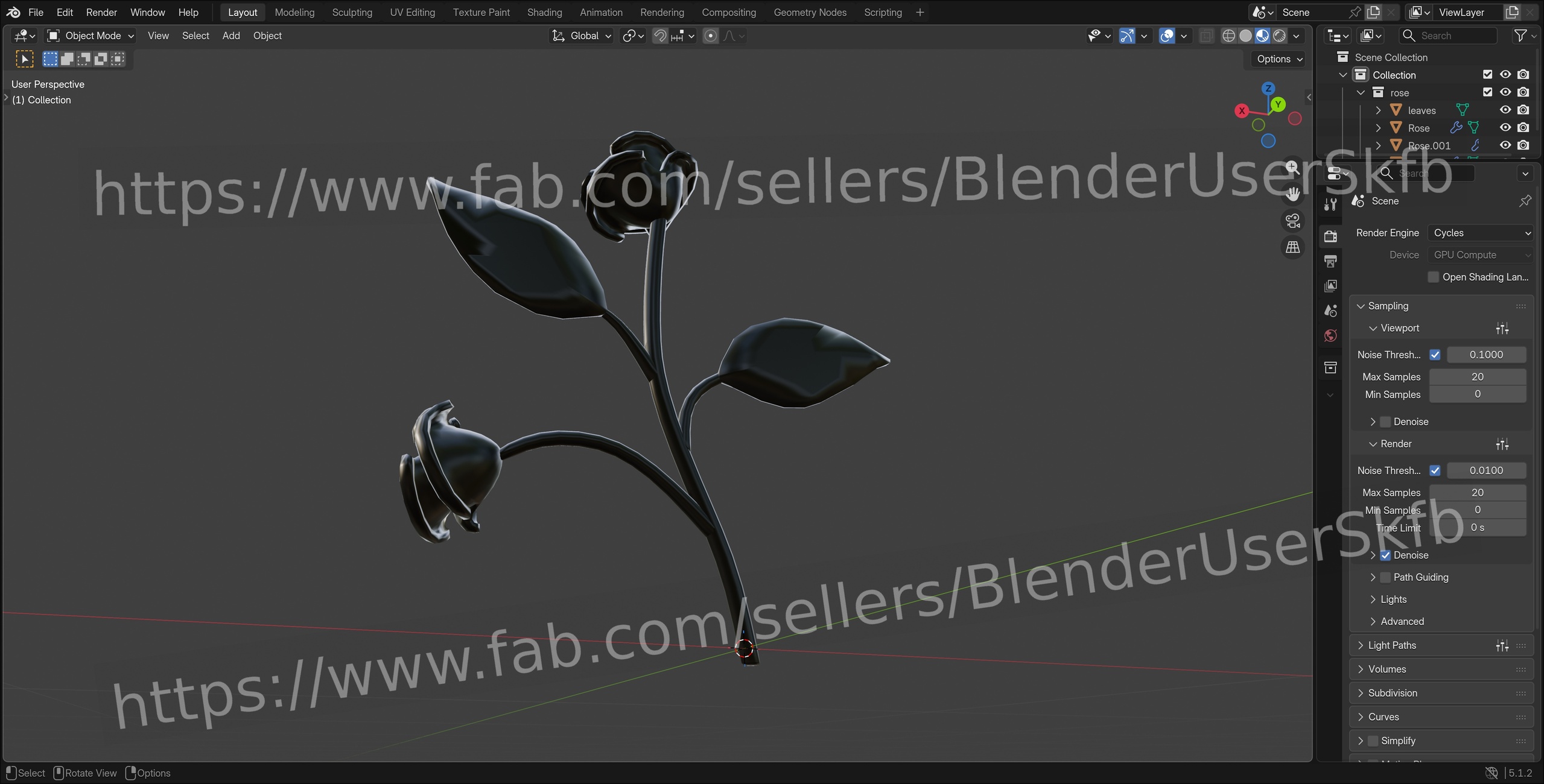 Media 1 for listing Iron Rose (Railing Ornament)