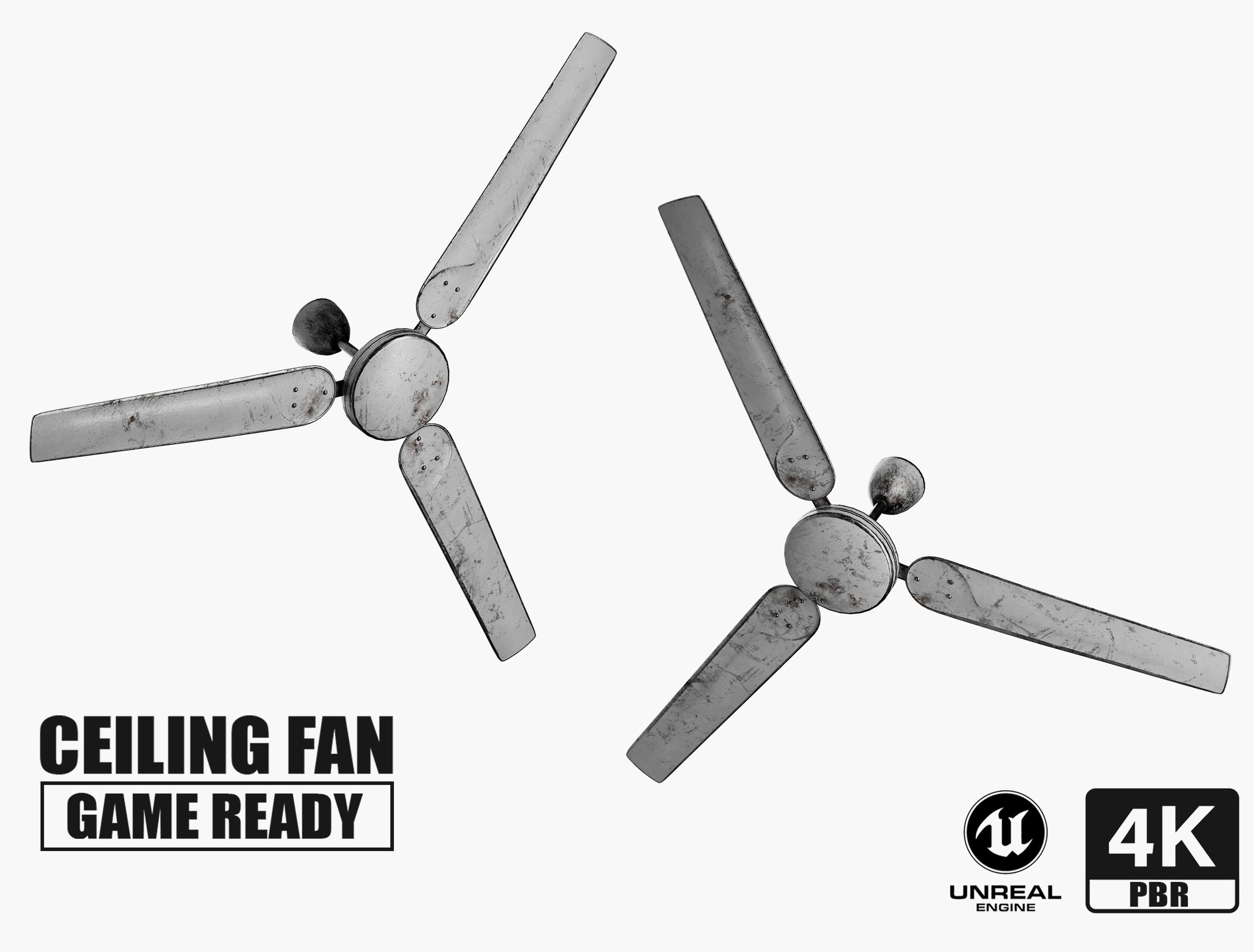Media 1 for listing Ceiling Fan Tailwind Game Ready PBR Fan