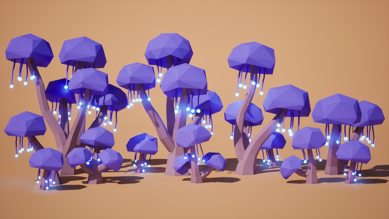 Media 1 for listing Low Poly: Fantasy Trees Vol. 5