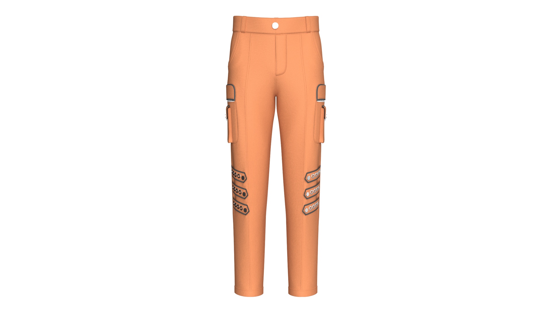 Media 1 for listing Men Cargo Pocket Pant With Eyelet Strap | High Poly