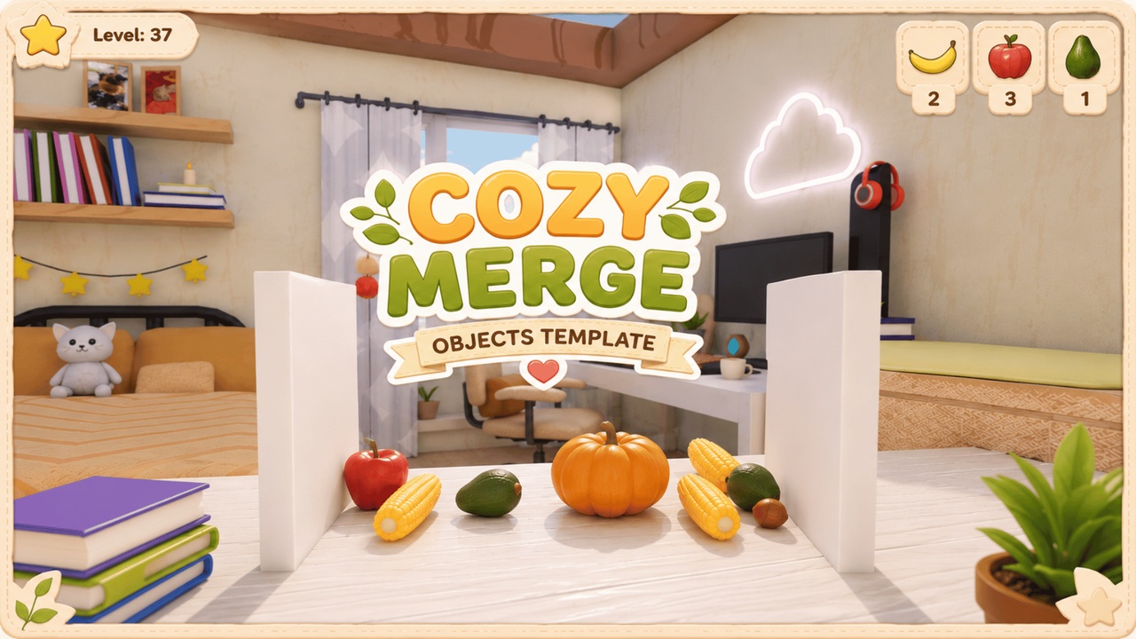 Media 1 for listing Cozy Merge Objects Template