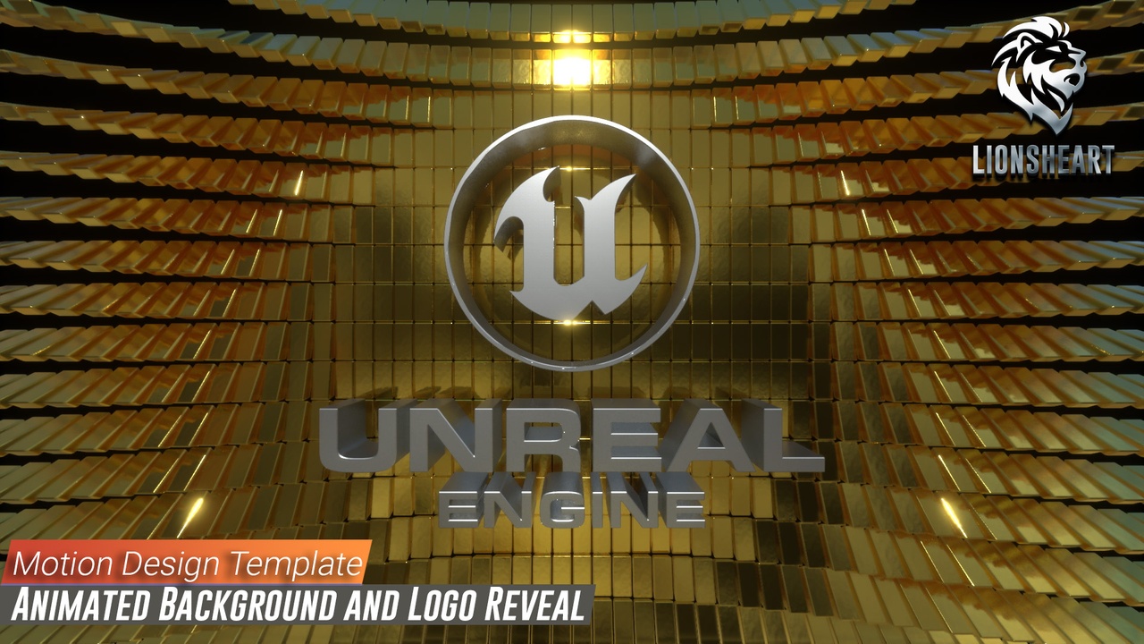 Media 1 for listing Gold Bar animated Background and Logo reveal