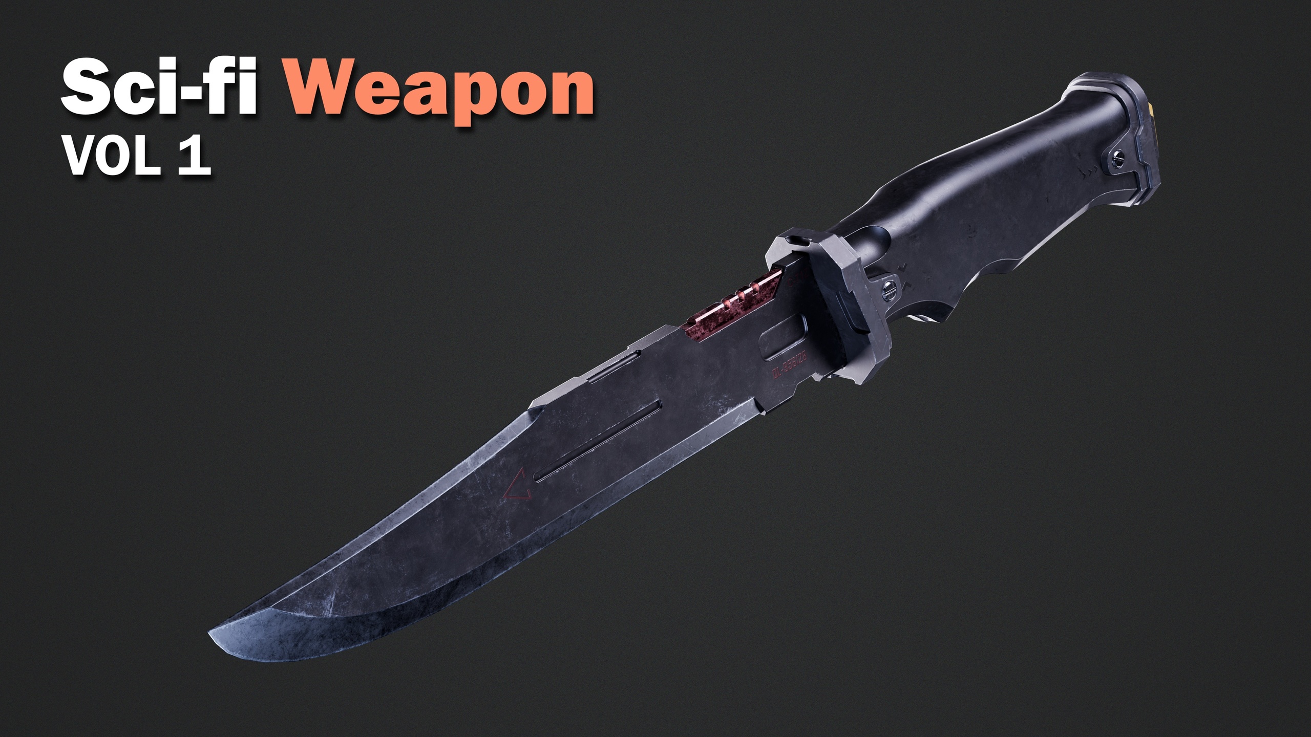 Media 1 for listing Sci-fi Weapon - Game Ready Knife - FREE SAMPLE