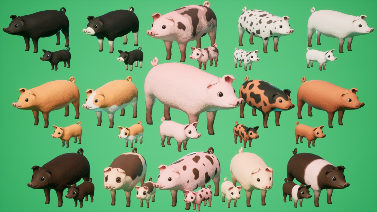 Media 1 for listing SI - Animated Pig and Piglet