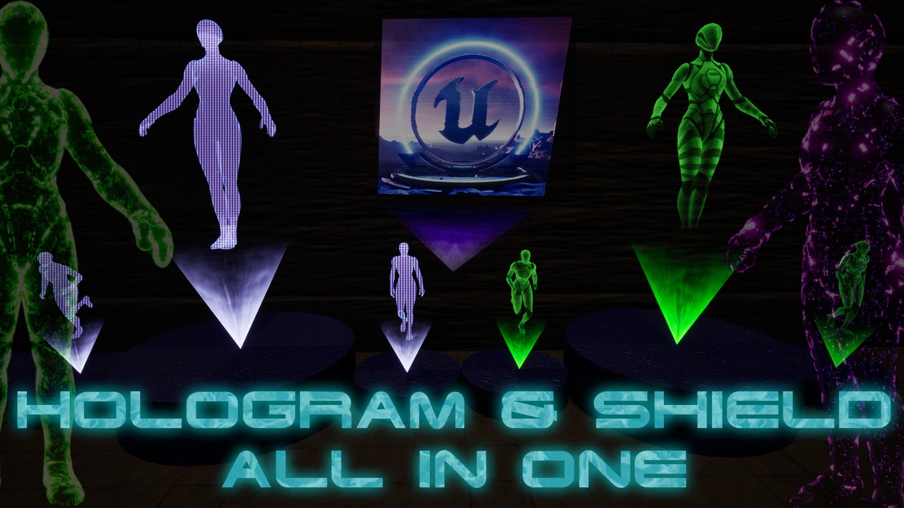 Media 1 for listing Hologram and Shield All In One - Sci-Fi Material Pack