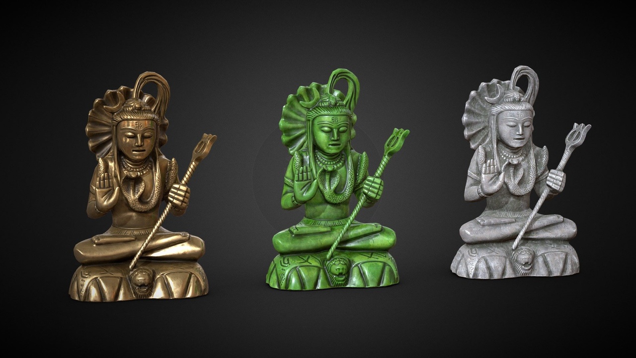 Media 1 for listing Lord Shiva Meditating Statues