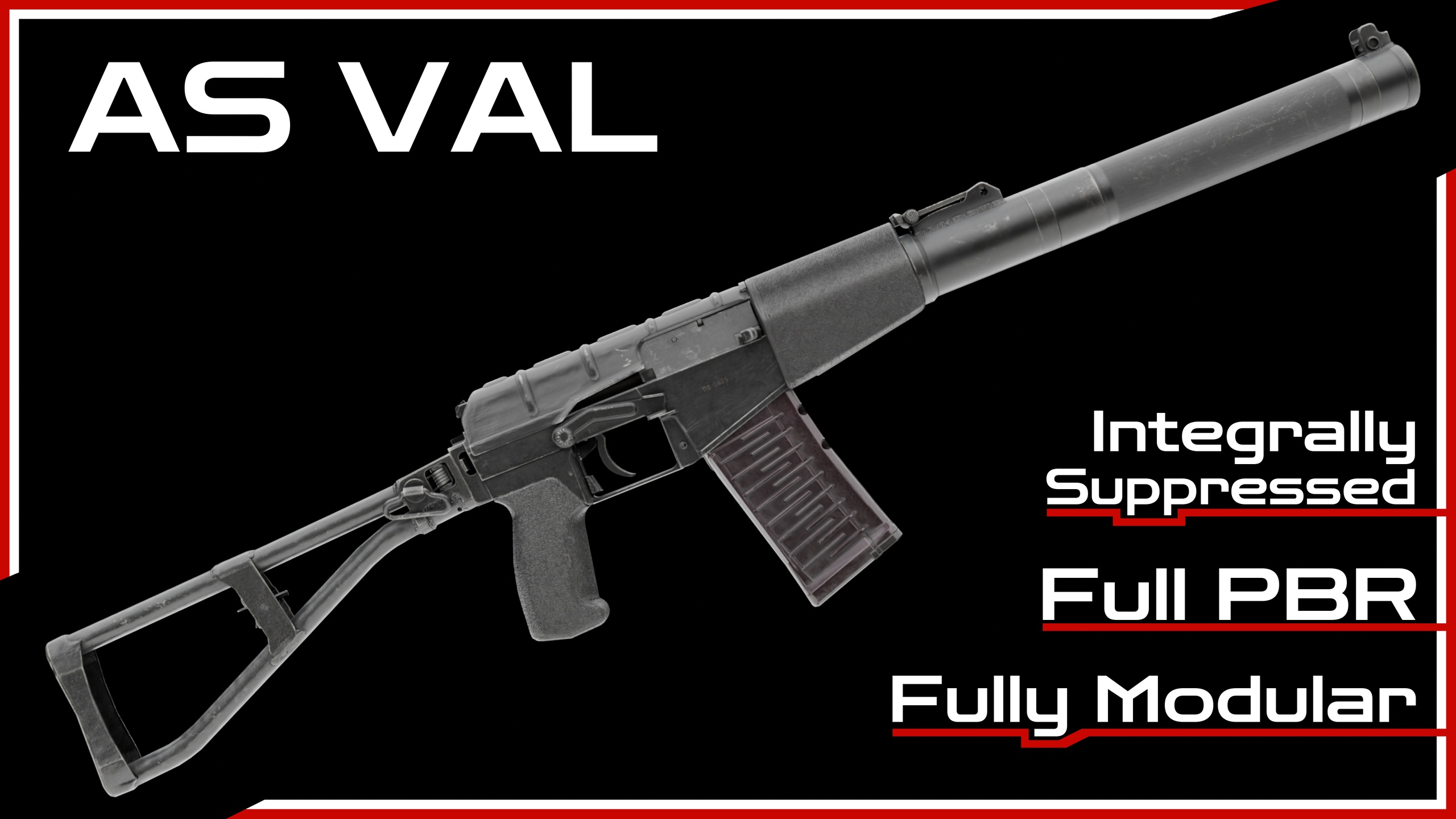Media 1 for listing AS VAL Suppressed Rifle | 9x39 Special Forces | Modular | FPS/TPS
