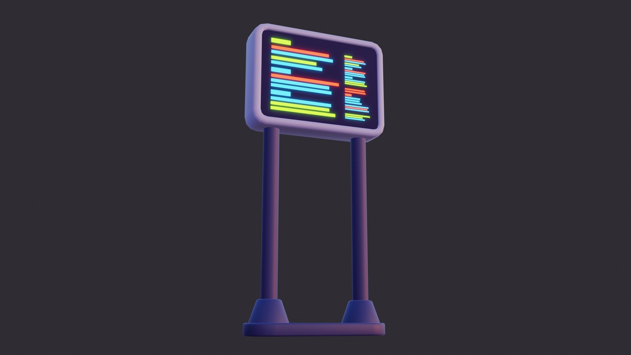Media 1 for listing Low Poly Digital Billboard