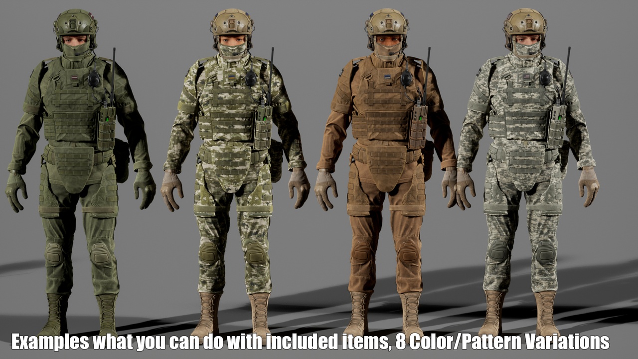 Media 1 for listing Modular Male Soldier Pack