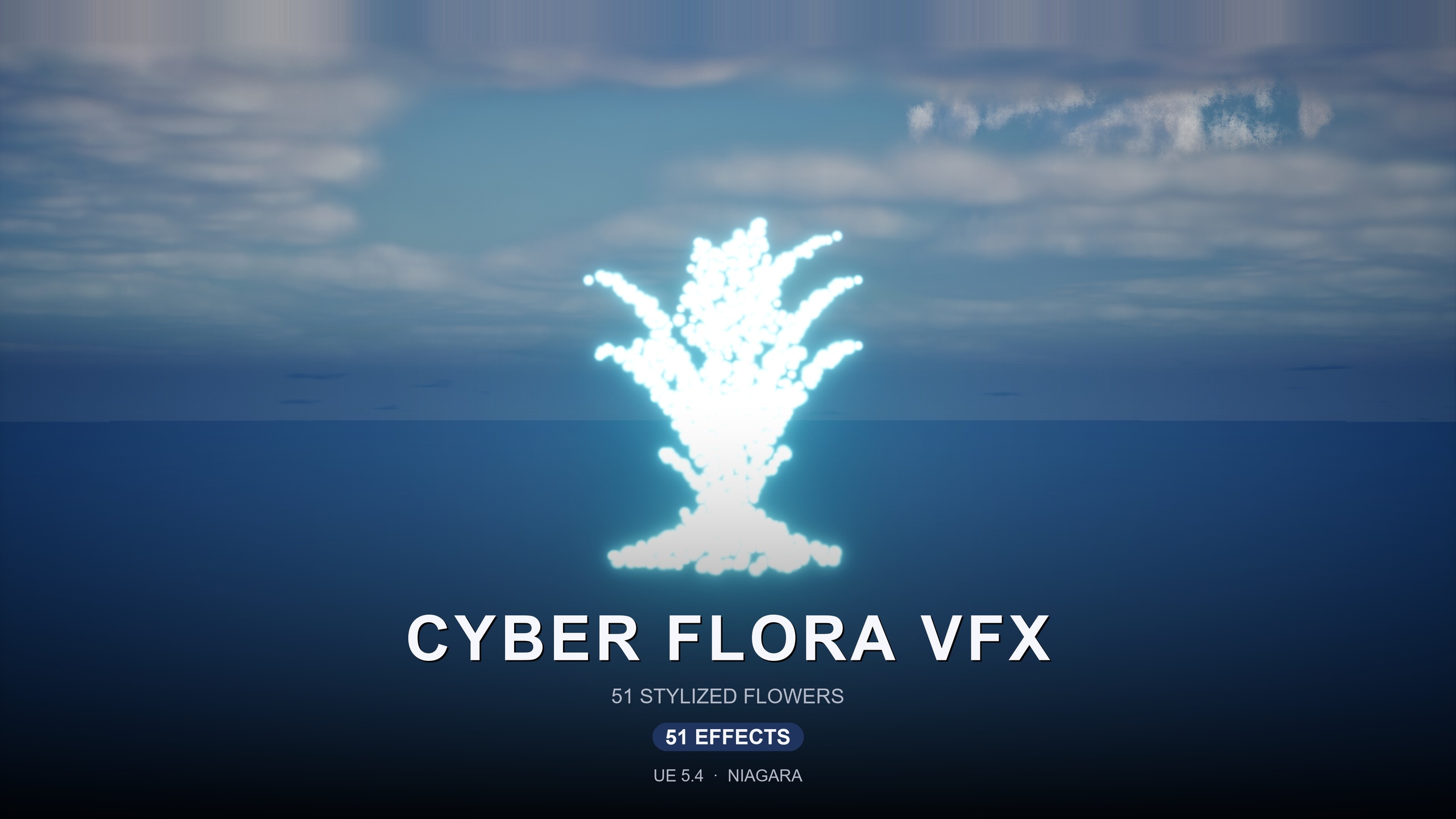 Media 1 for listing Cyber Flora VFX — Holographic Scanlines & Pixel Voxels