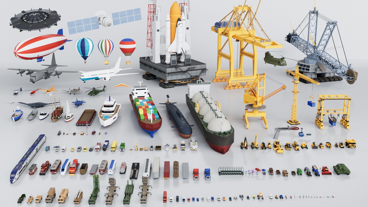 Media 1 for listing 150 Vehicles Mega Pack Collection - Game Ready